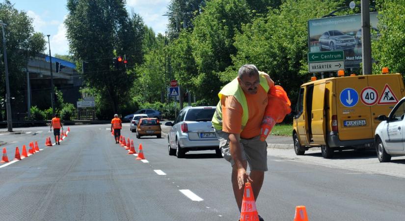 Útfestés miatt fogsz a kaposvári forgalomban tötyörögni