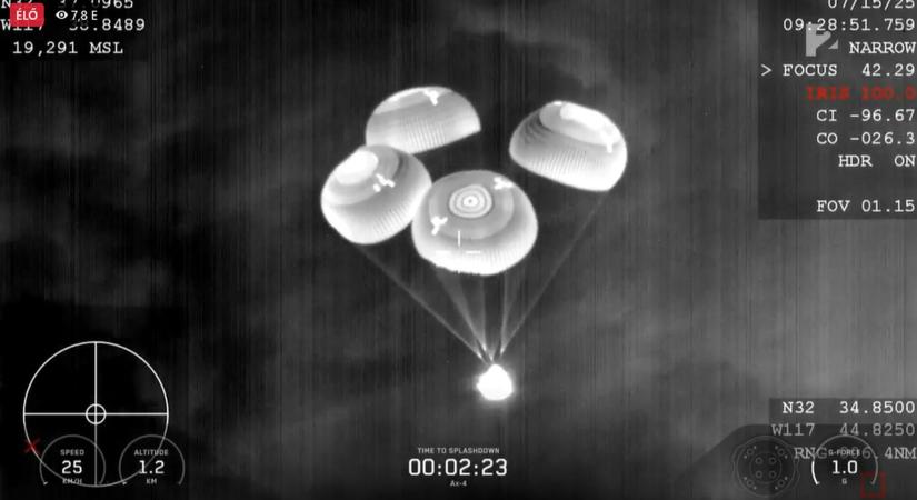 Földet ért SpaceX Dragon űrkapszula – Kapu Tibor hazatért!