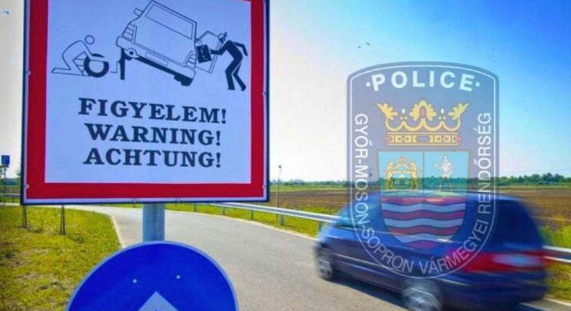 A trükkös lopások veszélyeire hívták fel a figyelmet az M1-es autópályán