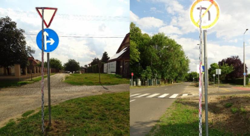 Rendőrkézen a fiatalok, akik jelzőtáblákat rongáltak Debrecenben – videóval