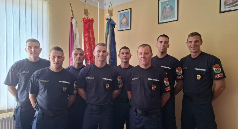 Nyolc új tűzoltó kezdte meg hivatása gyakorlását Veszprém vármegyében