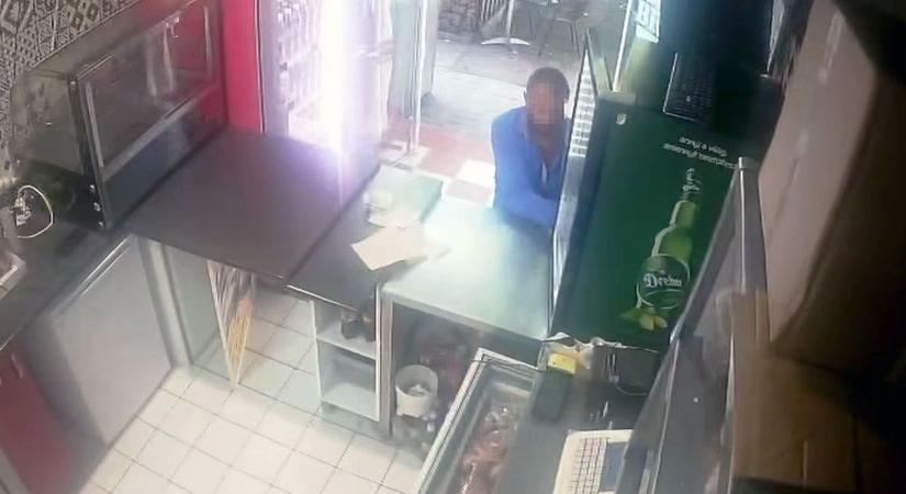 Eszméletlen béna tolvajt rögzített egy szekszárdi büfé kamerája (videóval)