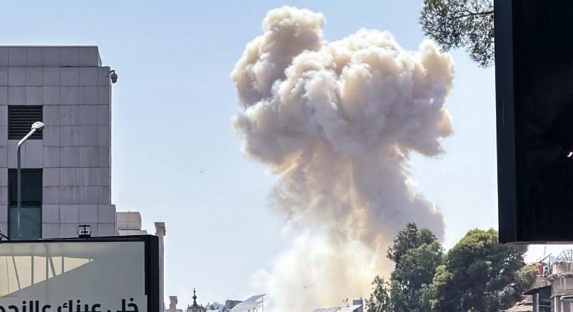 A szíriai hadsereg központját bombázta Izrael