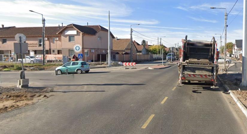 Aszfaltozás: forgalomkorlátozás a Sámsoni úton