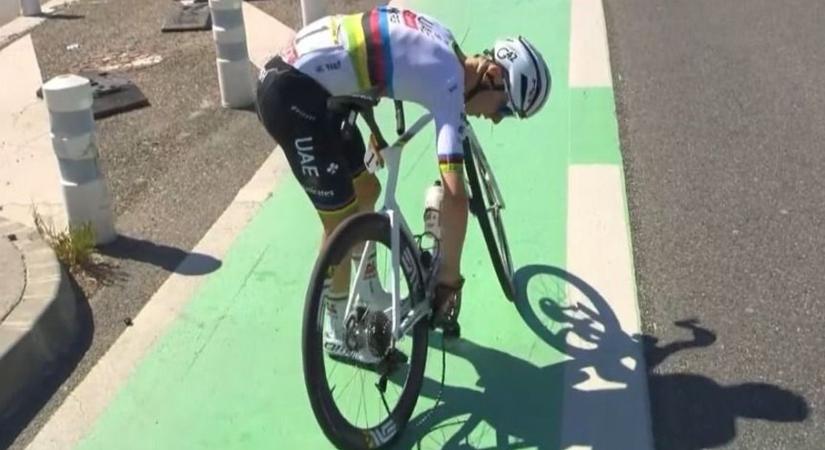 Tour de France 2025 - Pogacar bukott, a célnál néző rohant a pályára - videóval