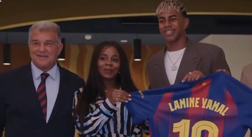 Gigaszerződés a Barcelona ajándéka a 18 éves Lamine Yamalnak