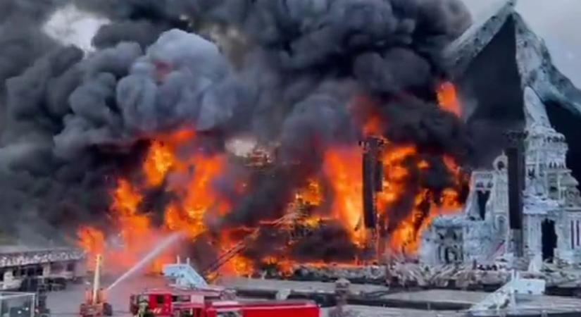 Most érkezett: lángokban áll az egyik belgiumi fesztivál helyszíne (VIDEÓ)
