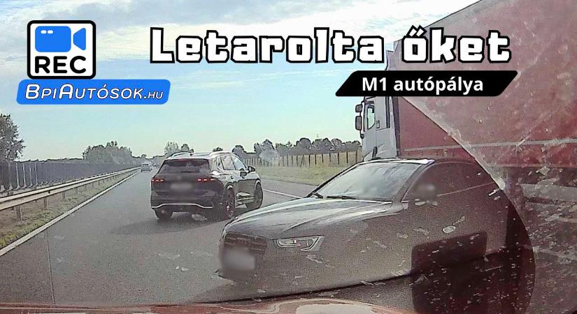 Eszeveszett tempóval érkezett Audi okozott láncbalesetet az M1-esen