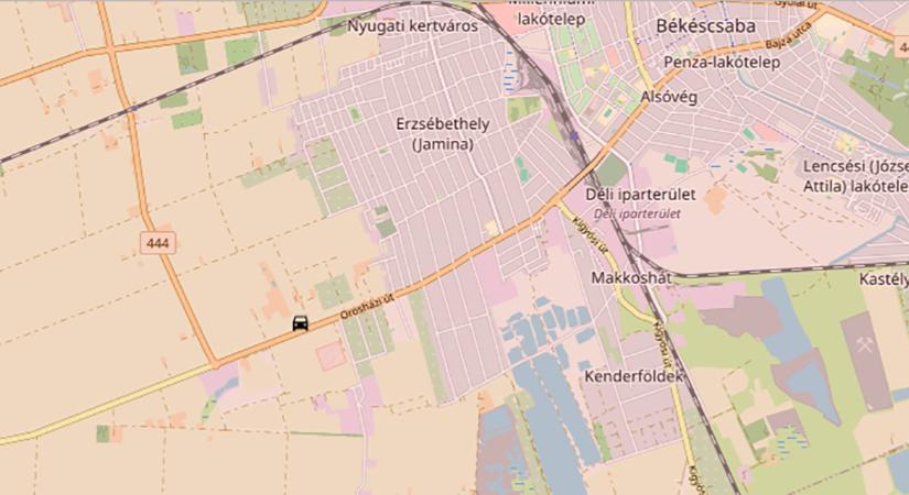 Kamion és személyautó karambolozott Békéscsaba közelében