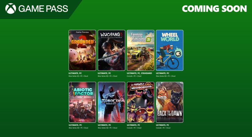 Nyolc játék jön a Game Passre július második felében