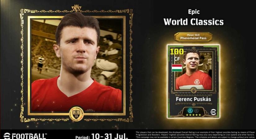 Puskás Ferenc debütált az eFootball-ban