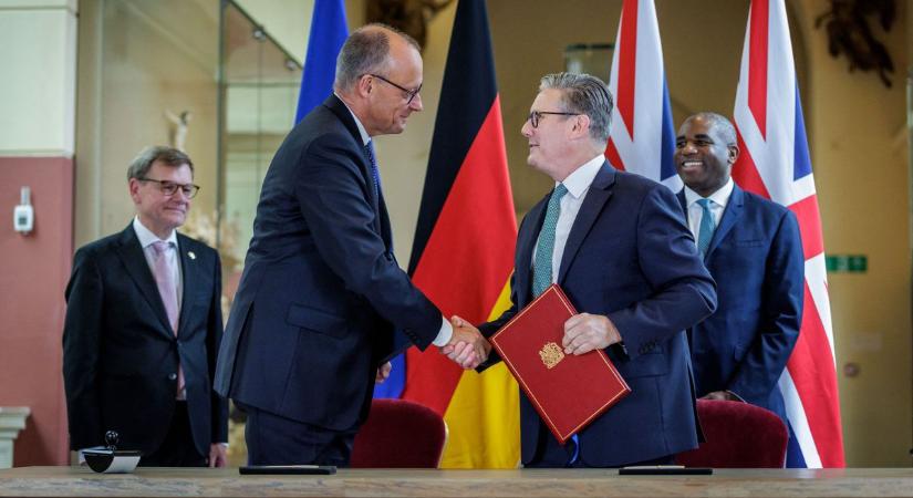 Friedrich Merz és Keir Starmer védelmi egyezményt kötött