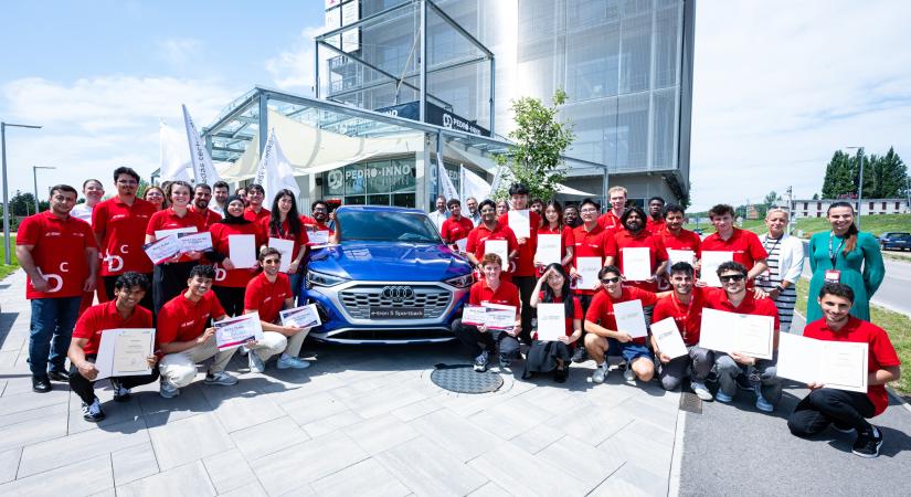 Fenntartható jövő nemzetközi csapatmunkában: lezárult a SZE és az Audi közös programja