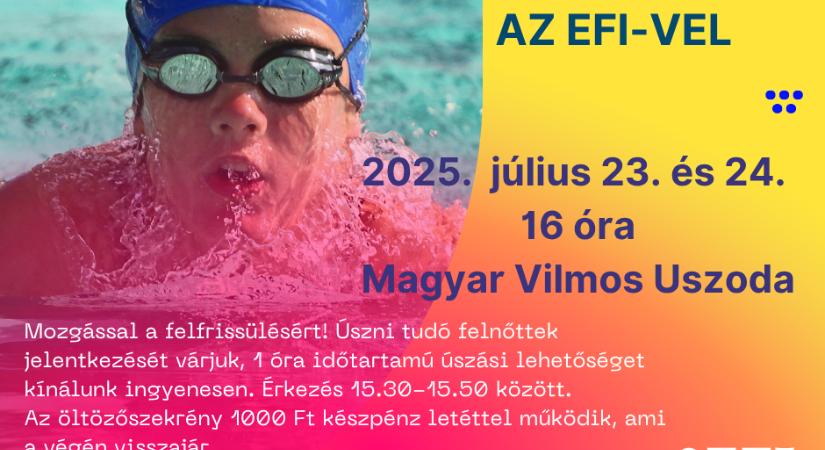 Hétköznapi felfrissülés úszással!