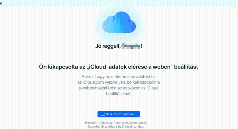 Így állíthatod be, hogy az iCloud.com-on senki se férhessen hozzá a felhőben tárolt adataidhoz