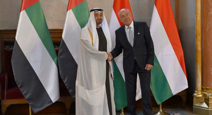Sulyok Tamás köztársasági elnök megbeszélést folytatott az Egyesült Arab Emírségek elnökével