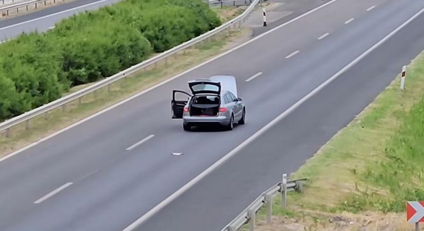 Megdöbbentő videó készült az autópályán. Perceken belül baleset lesz, vélték a kommentelők