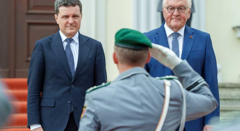 A német államfő fogadta Nicuşor Dant