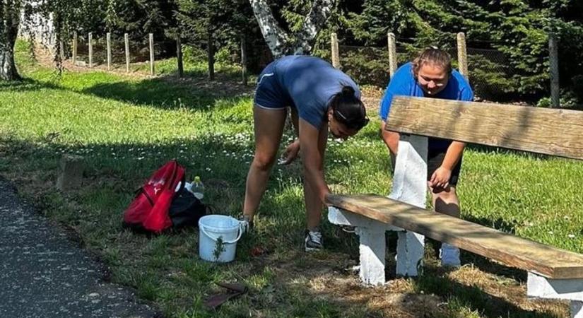 Padokat újítanak fel Szilban a diákok, minden utcába odaérnek
