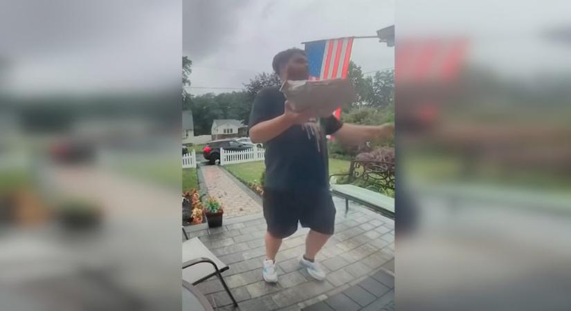 Kis híján múlt, hogy nem az ételfutárba csapott bele a villám New Jersey-ben