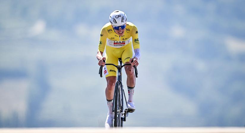 Pogacar nagy fölénnyel nyerte a Tour de France hegyi időfutamát