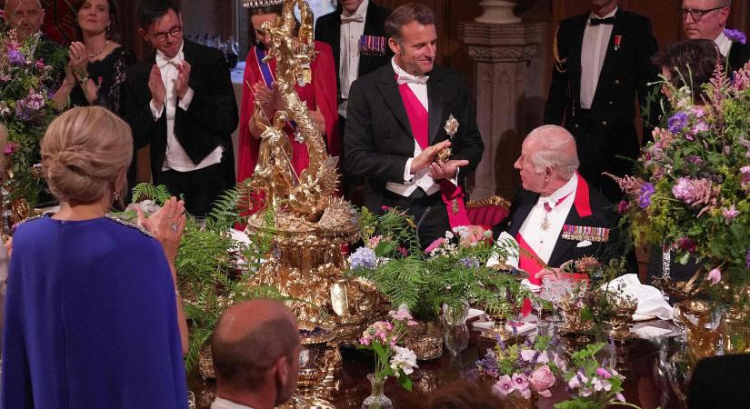 III. Károly és Emmanuel Macron díszvacsoráján még a koktél neve is antant volt