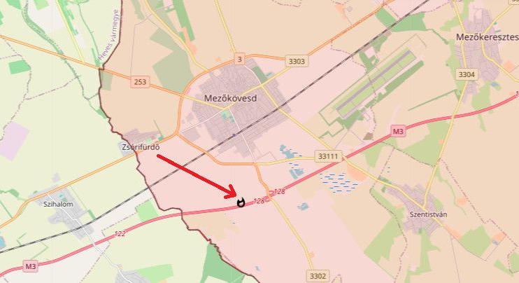 Gépkocsi motortere égett Mezőkövesdnél