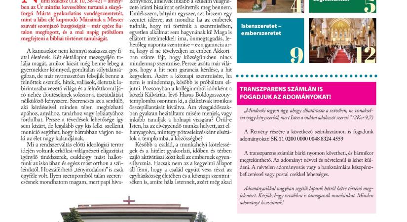 Ízelítő a Remény katolikus hetilap 29. számából