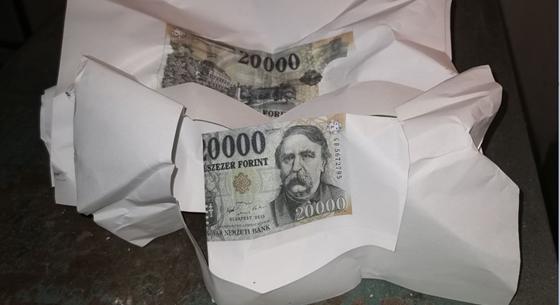 A4-es papírra nyomtatta a húszezreseket egy tiszaföldvári férfi