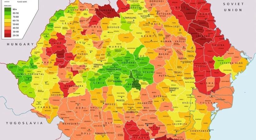 Térkép mutatja meg: bezzeg Románia régen sem volt olyan bezzeg, sőt!