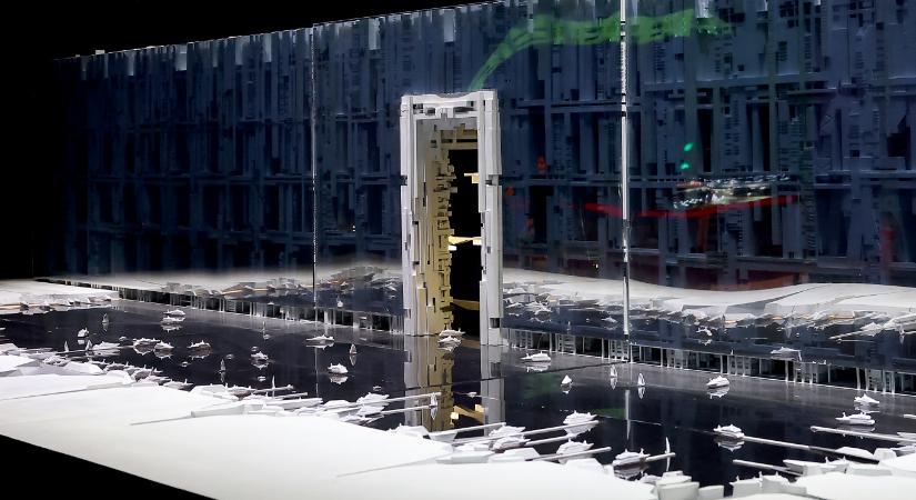 Megakadt a szaúdi sci-fi csíkváros építése