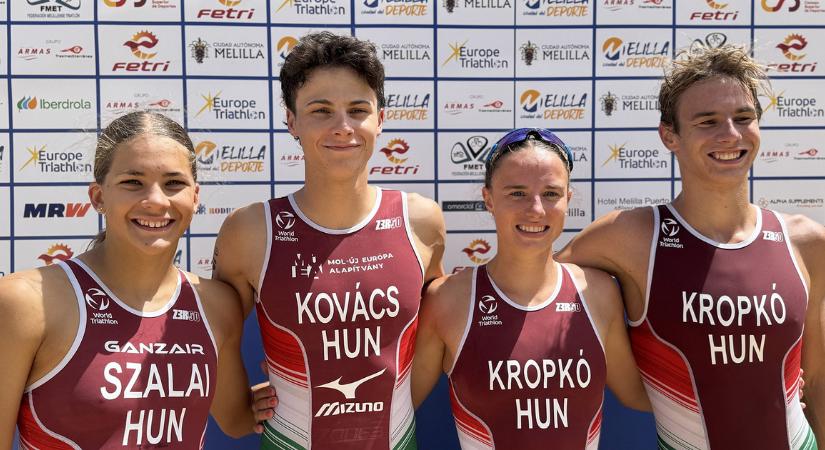 Micsoda siker: Európa-bajnoki bronzérmes a magyar mixváltó Melillában