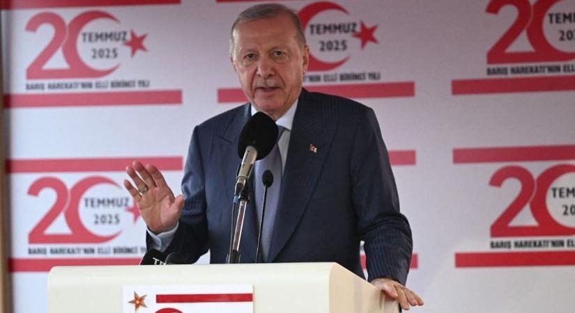 Erdogan keményen üzent a kettéosztott Ciprusról – ebből nem engedne a török elnök