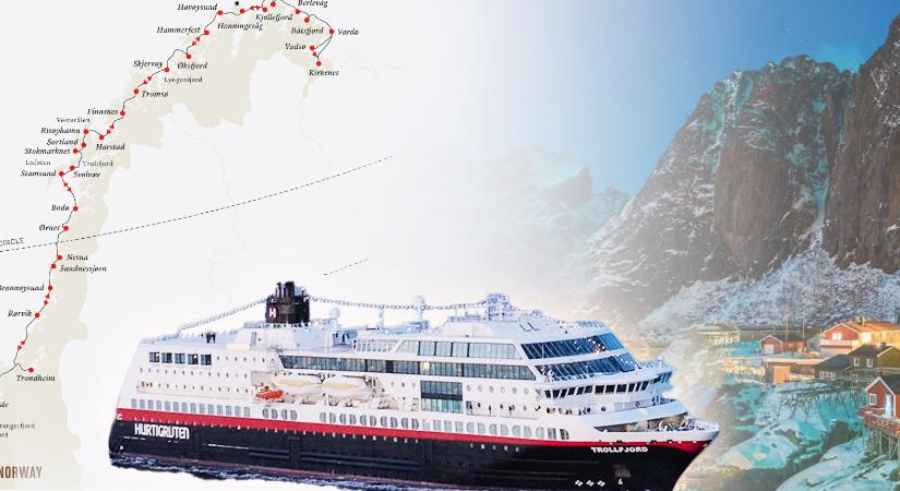 17 napos életre szóló kalandozás Norvégiában a híres Hurtigruten útvonalon