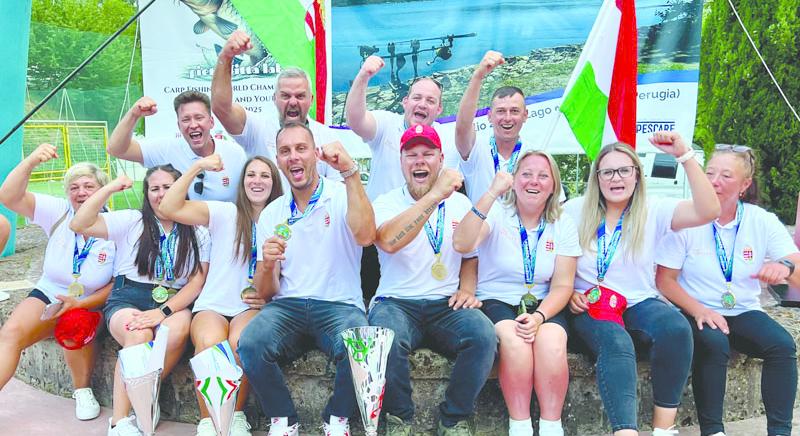 Aranyérmes lett a világbajnokságon a magyar női pontyfogó válogatott