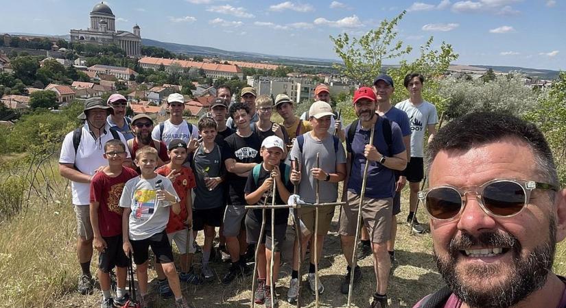 Esztergomba vezetett a Szeged-Csanádi Egyházmegye idei apa-fiú zarándoklata