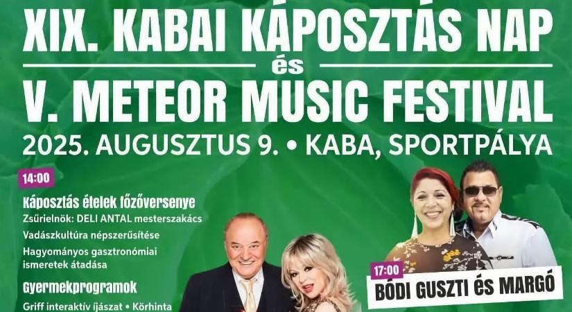 Kabai Káposztás Nap és Meteor Music Festival 2025