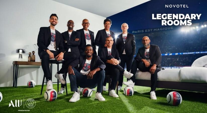 A NOVOTEL „LEGENDÁS SZOBÁI” A PARIS SAINT-GERMAIN SZTÁRJAIT ÜNNEPLIK