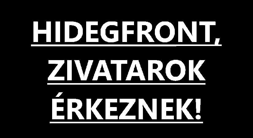 Hidegfront jön, zivatarokkal!