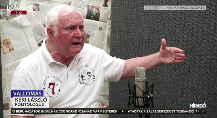 A Tisza-szigeteken belül tapasztalható erőszakról beszélt Kéri László  videó