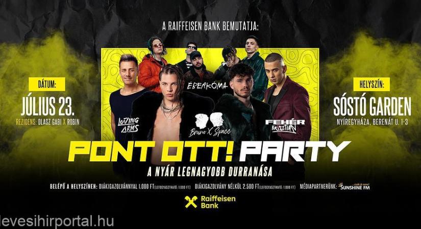 Veszprém és a Pannon Egyetem lesz a szerdai Pont Ott Parti kiemelt helyszíne