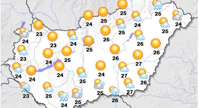 A tegnapi vihar után ismét velünk a kánikula