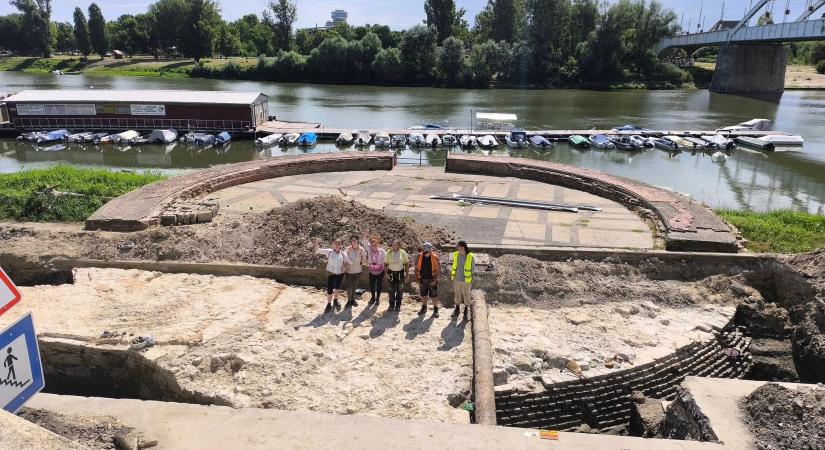 Teljes egészében látható az egykori szegedi vár rondellája