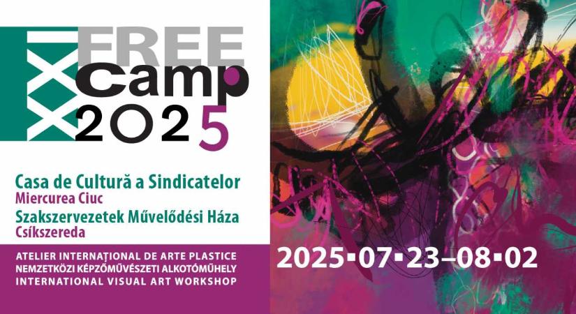 Kezdődik a 21. FREE Camp alkotótábor Csíkszereda központjában