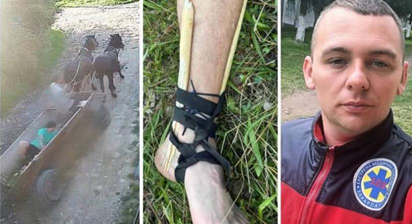 Gombaszedés közben eltört a lába egy férfinak a hegyekben – szekéren szállították le