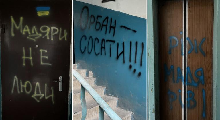 „Szo*jon Orbán!” – újabb magyarellenes feliratokat festettek fel Kárpátalján