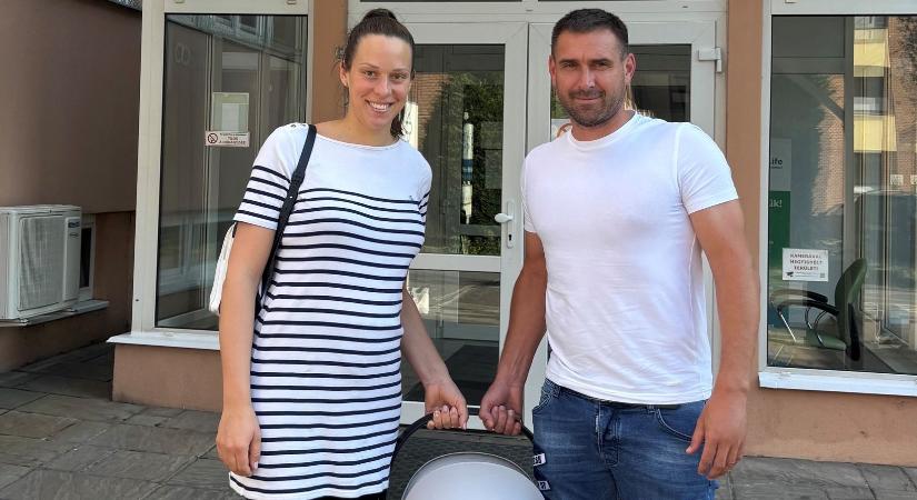 Együtt ünnepel a Fradi és a Paks: Megszületett Böde Dániel és Böde-Bíró Blanka kisfia - itt az első fotó