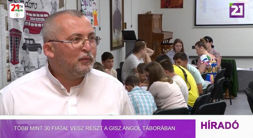 Több mint 30 fiatal vesz részt a GISZ angol táborában (videó)