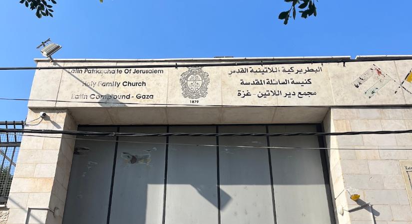 A vizsgálat szerint eltévedt lövedék találta el a gázai katolikus templomot