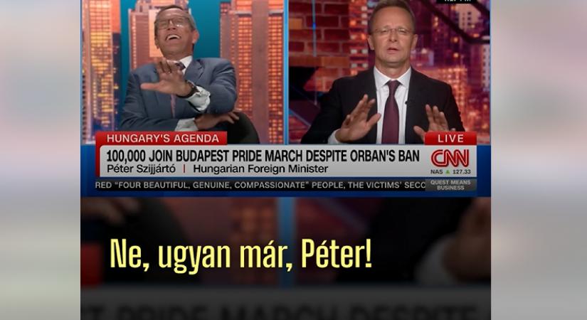 Megnevettette a CNN műsorvezetőjét Szijjártó Péter azzal, amit a Pride-ról és a homoszexualitásról mondott